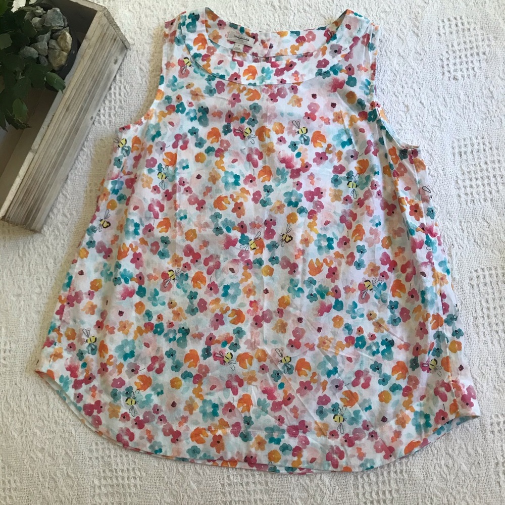 NWOT Talbots petite floral tank